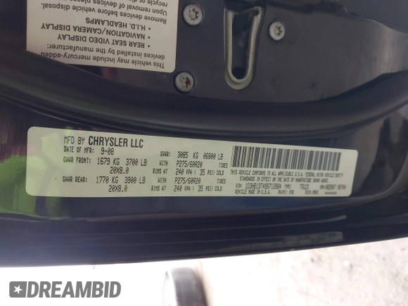 2009 Dodge 1500 SLT with VIN 1D3HB13T49S712884, listed as a IAAI auction lot 41428616 with 213,978 mi miles and . Bid and sale history available at DreamBid. Image 9.