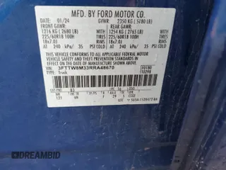 2024 Ford Maverick Lariat z VIN 3FTTW8M33RRA48670, wystawiony jako Copart lot #56179775 z przebiegiem 27 727 mil mil oraz Szkoda całkowita • Salvage title. Historia ofert i sprzedaży dostępna na DreamBid. Obrazek 13.