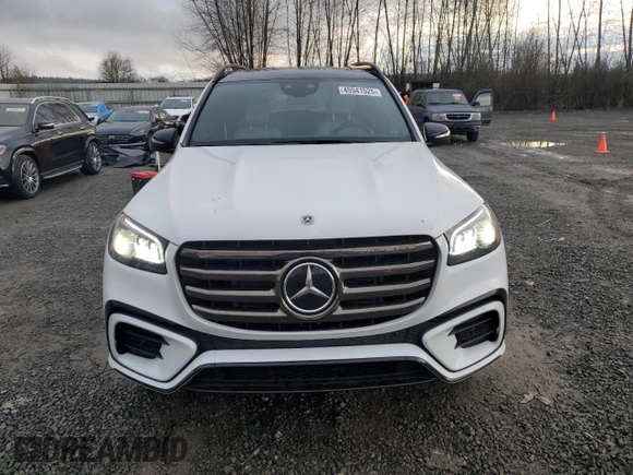 2025 Mercedes-Benz GLS with VIN 4JGFF5KE7SB324547, listed as a Copart auction lot 45541525 with 1,967 mi miles and Salvage Title. Bid and sale history available at carsss.com. Image 5.