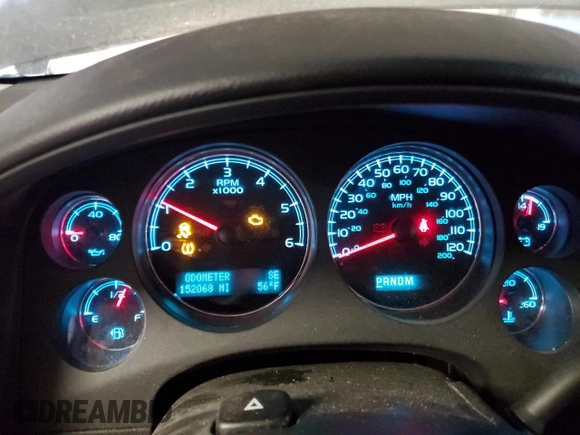 2013 Chevrolet Tahoe LT with VIN 1GNSKBE01DR288157, listed as a Copart auction lot 52665075 with 152,068 mi miles and Salvage Title. Bid and sale history available at DreamBid. Image 9.