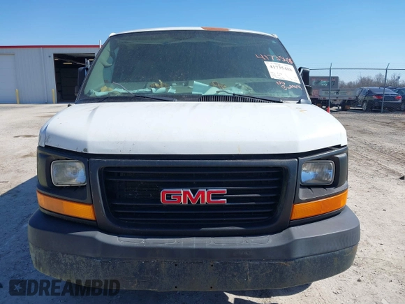 2007 GMC Savana Cargo Van with VIN 1GTGG29V771108947, listed as a IAAI auction lot 41735488 with 216,012 mi miles. Bid and sale history available at carsss.com. Image 6.