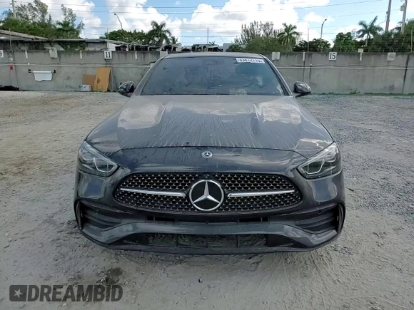 2022 Mercedes-Benz C 300 with VIN W1KAF4GB5NR057756, listed as a Copart auction lot 43812115 with 58,810 mi miles and Non Repairable. Bid and sale history available at DreamBid. Image 13.