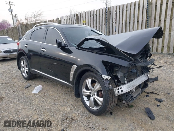 2009 Infiniti FX35 with VIN JNRAS18W59M150723, listed as a IAAI auction lot 41941858 with 1 mi miles. Bid and sale history available at carsss.com. Image 1.