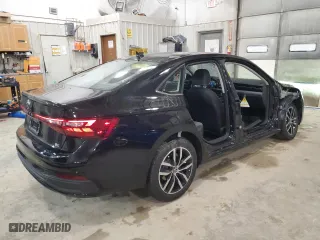 2025 Volkswagen Jetta SE with VIN 3VW7X7BU0SM013458, listed as a Copart auction lot 87836735 with 433 mi miles and Salvage Title. Bid and sale history available at carsss.com. Image 3.