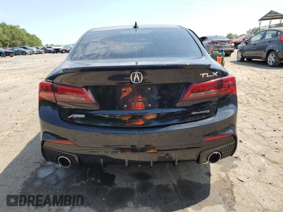 2020 Acura TLX w/A-Spec Pkg with VIN 19UUB3F68LA003298, listed as a Copart auction lot 66544714 with 47,326 mi miles and Salvage Title. Bid and sale history available at carsss.com. Image 6.