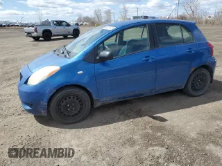 2008 Toyota Yaris with VIN JTDKT923X85204217, listed as a Copart auction lot 53327415 with 318,193 mi miles and Salvage Title. Bid and sale history available at carsss.com. Image 1.