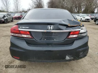 2013 Honda Civic LX with VIN 2HGFB2F52DH036262, listed as a Copart auction lot 46416555 with 285,113 mi miles and Clean Title. Bid and sale history available at DreamBid. Image 6.