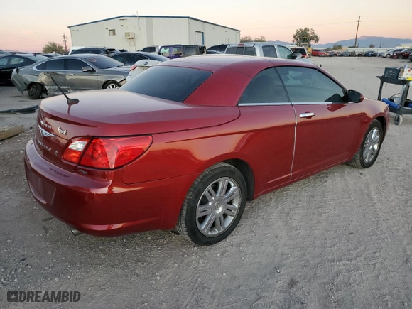 2009 Chrysler Sebring Limited with VIN 1C3LC65V99N521735, listed as a Copart auction lot 77859424 with 29,028 mi miles and Salvage Title. Bid and sale history available at carsss.com. Image 3.