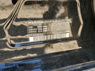 2006 Mercedes-Benz CLS-Class with VIN WDDDJ75X86A024956, listed as a Copart auction lot 75820984 with 70,754 mi miles and Salvage Title. Bid and sale history available at carsss.com. Image 12.