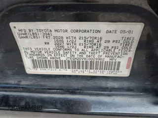 2001 Toyota RAV4 with VIN JTEGH20V910029962, listed as a IAAI auction lot 42092441 with 148,966 mi miles and . Bid and sale history available at DreamBid. Image 9.