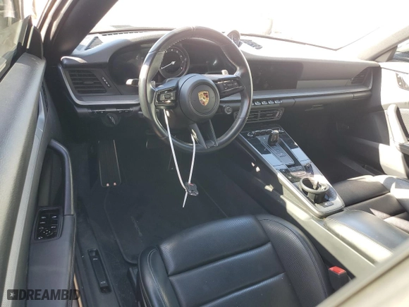 2021 Porsche 911 Carrera with VIN WP0CA2A94MS239368, listed as a Copart auction lot 85112274 with 34218 miles and Salvage Title. Bid and sale history available at carsss.com. Image 8.