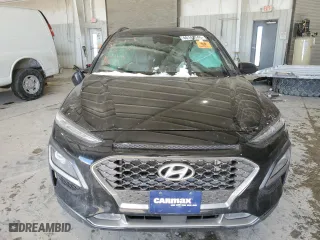 2019 Hyundai Kona Ultimate with VIN KM8K53A59KU379805, listed as a Copart auction lot 46149145 with 0 mi miles and Salvage Title. Bid and sale history available at carsss.com. Image 5.