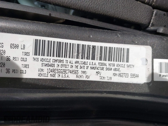 2011 Dodge Durango Citadel с VIN 1D4RE5GG2BC740565, выставлен на аукционе IAAI как лот 42099272 с пробегом Не указан миль и . История ставок и продаж доступна на DreamBid. Изображение 9.