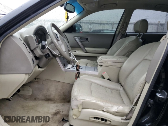 2005 Infiniti FX with VIN JNRAS08U15X103058, listed as a Copart auction lot 49421815 with 121,498 mi miles and Salvage title. Bid and sale history available at DreamBid. Image 7.