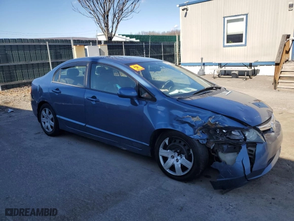 2006 Honda Civic Sdn LX with VIN 1HGFA16536L153514, listed as a Copart auction lot 48292765 with 201,246 mi miles and Salvage Title. Bid and sale history available at carsss.com. Image 4.