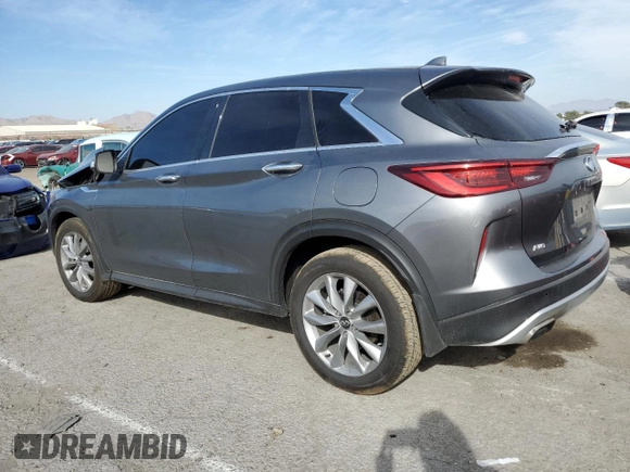 2022 Infiniti QX50 Pure with VIN 3PCAJ5AB5NF120898, listed as a Copart auction lot 69460483 with 10,424 mi miles and . Bid and sale history available at DreamBid. Image 2.