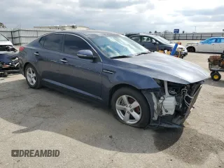 2015 Kia Optima LX with VIN 5XXGM4A74FG452675, listed as a Copart auction lot 46331535 with 82,335 mi miles and Salvage Title. Bid and sale history available at DreamBid. Image 4.
