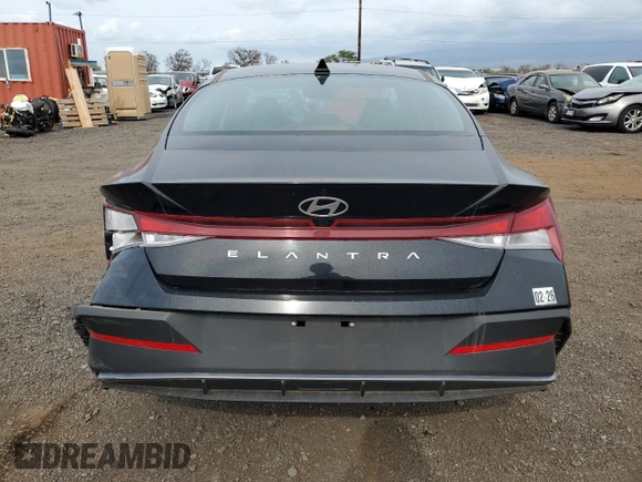 2024 Hyundai Elantra SEL with VIN KMHLM4DG0RU704524, listed as a Copart auction lot 53570285 with 14,045 mi miles and Salvage Title. Bid and sale history available at carsss.com. Image 6.