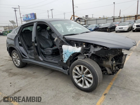 2019 BMW X6 xDrive50i with VIN 5UXKU6C52KLP60521, listed as a Copart auction lot 76317864 with 15,243 mi miles and Clean Title. Bid and sale history available at carsss.com. Image 4.