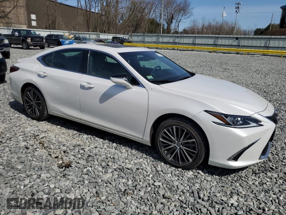 2023 Lexus ES 350 with VIN 58ADZ1B11PU150953, listed as a Copart auction lot 51323415 with 20,325 mi miles and Salvage Title. Bid and sale history available at DreamBid. Image 4.