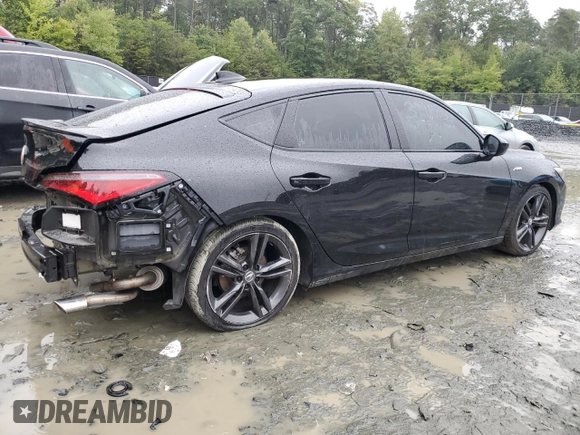 2024 Acura Integra w/A-Spec Package with VIN 19UDE4H33RA013679, listed as a Copart auction lot 69057484 with 8,998 mi miles and Salvage Title. Bid and sale history available at carsss.com. Image 3.
