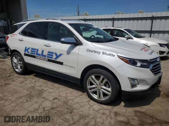 2019 Chevrolet Equinox Premier with VIN 2GNAXYEX1K6292389, listed as a Copart auction lot 54141325 with 118,457 mi miles and Salvage Title. Bid and sale history available at DreamBid. Image 4.