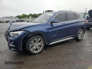 2017 BMW X1 xDrive28i with VIN WBXHT3C36H5F86273, listed as a Copart auction lot 56117875 with 55,948 mi miles and Salvage title. Bid and sale history available at DreamBid. Image 1.