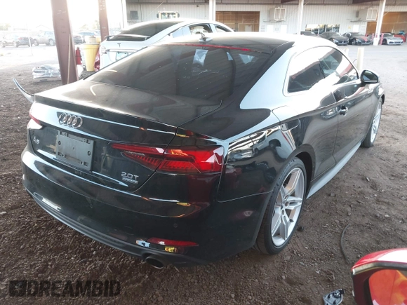 2018 Audi A5 Premium Plus with VIN WAUTNAF55JA021491, listed as a IAAI auction lot 41929353 with 102,703 mi miles and . Bid and sale history available at DreamBid. Image 4.