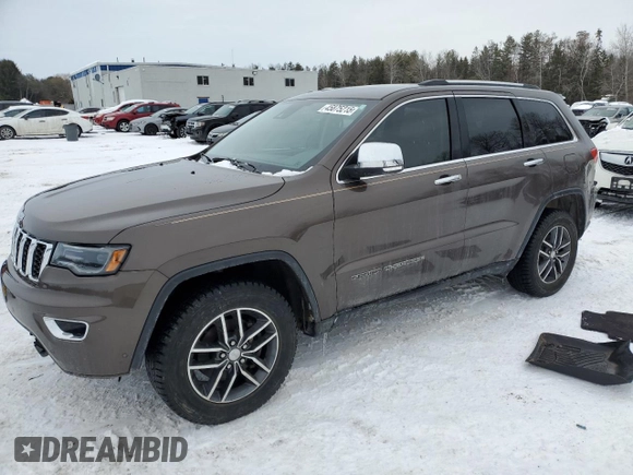2017 Jeep Grand Cherokee Limited with VIN 1C4RJEBG3HC957258, listed as a Copart auction lot 45875215 with 117,381 mi miles and Salvage title. Bid and sale history available at DreamBid. Image 1.