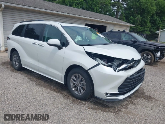 2023 Toyota Sienna XLE with VIN 5TDYSKFC1PS078997, listed as a IAAI auction lot 42435311 with 53,987 mi miles and . Bid and sale history available at DreamBid. Image 1.