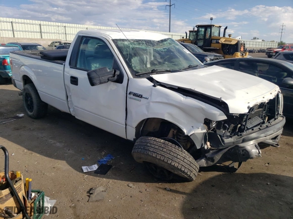 2011 Ford F-150 XL with VIN 1FTNF1ETXBKD74099, listed as a Copart auction lot 68578164 with 112,349 mi miles and Salvage Title. Bid and sale history available at carsss.com. Image 4.