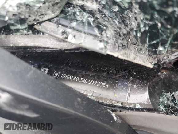 2017 GMC Acadia Denali z VIN 1GKKNXLS6HZ182055, wystawiony jako Copart lot #56178175 z przebiegiem Nie podano mil oraz Szkoda całkowita • Salvage title. Historia ofert i sprzedaży dostępna na DreamBid. Obrazek 14.