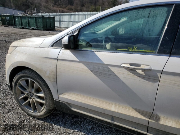 2017 Ford Edge Titanium with VIN 2FMPK4K81HBC42823, listed as a Copart auction lot 45937205 with 0 mi miles and Salvage Title. Bid and sale history available at carsss.com. Image 13.