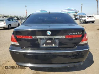 2003 BMW 7 Series 745Li with VIN WBAGN63413DR12213, listed as a Copart auction lot 72643284 with 186,506 mi miles and Salvage Title. Bid and sale history available at carsss.com. Image 6.