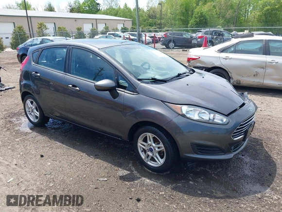 2017 Ford Fiesta SE with VIN 3FADP4EJ4HM149483, listed as a IAAI auction lot 42044428 with 75,224 mi miles. Bid and sale history available at carsss.com. Image 1.
