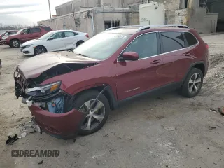 2020 Jeep Cherokee Limited with VIN 1C4PJMDN6LD592252, listed as a Copart auction lot 45738075 with 53,273 mi miles and Salvage Title. Bid and sale history available at carsss.com. Image 1.