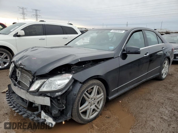 2010 Mercedes-Benz E-Class E 550 Luxury with VIN WDDHF9AB8AA233258, listed as a Copart auction lot 45865695 with 108,748 mi miles and Salvage Title. Bid and sale history available at carsss.com. Image 1.