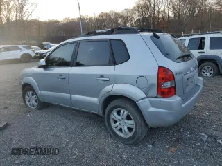 2007 Hyundai Tucson SE with VIN KM8JN12D17U587870, listed as a Copart auction lot 80851704 with 185,437 mi miles and Salvage Title. Bid and sale history available at carsss.com. Image 2.