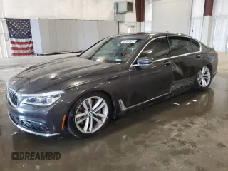 2016 BMW 7 Series 750i xDrive with VIN WBA7F2C54GG419578, listed as a Copart auction lot 59380365 with 96,053 mi miles and Salvage title. Bid and sale history available at DreamBid. Image 1.