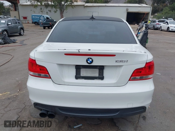 2013 BMW 1 Series 135i with VIN WBAUC9C54DVY60154, listed as a IAAI auction lot 42354743 with 159,571 mi miles and . Bid and sale history available at DreamBid. Image 16.