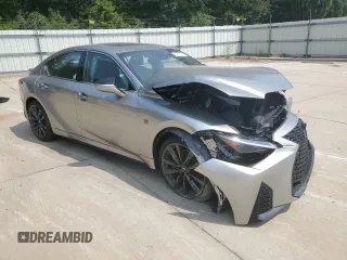 2023 Lexus IS with VIN JTHBZ1B25P5071547, listed as a Copart auction lot 70596604 with 3,672 mi miles and Salvage Title. Bid and sale history available at carsss.com. Image 4.