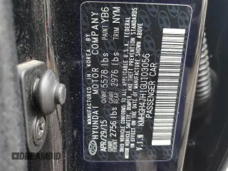 2016 Hyundai Equus Signature z VIN KMHGH4JH1GU103056, wystawiony jako Copart lot #65665644 z przebiegiem 86 398 mil mil oraz Szkody całkowita. Historia ofert i sprzedaży dostępna na DreamBid. Obrazek 12.