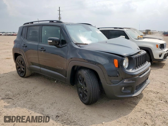 2018 Jeep Renegade Latitude with VIN ZACCJABB2JPH42698, listed as a Copart auction lot 57571445 with 68,692 mi miles and Salvage title. Bid and sale history available at DreamBid. Image 4.