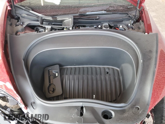 2025 Tesla Model 3 Long Range with VIN 5YJ3E1EA4SF890321, listed as a Copart auction lot 51505955 with 5,075 mi miles and Salvage title. Bid and sale history available at DreamBid. Image 12.