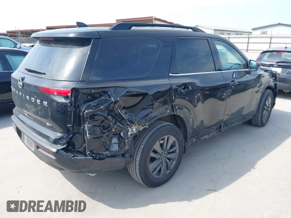 2024 Nissan Pathfinder SV with VIN 5N1DR3BA1RC257707, listed as a IAAI auction lot 42245737 with 24,546 mi miles and . Bid and sale history available at DreamBid. Image 4.