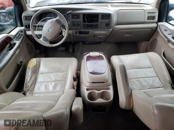 2004 Ford Excursion Limited z VIN 1FMNU42P24EA22324, wystawiony jako Copart lot #47445265 z przebiegiem 238 375 mil mil oraz Szkody całkowita. Historia ofert i sprzedaży dostępna na DreamBid. Obrazek 8.