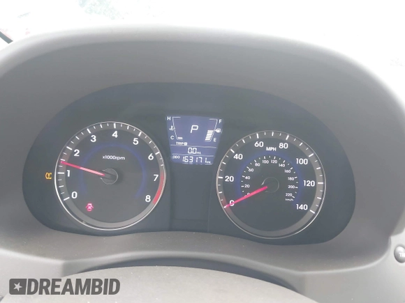 2013 Hyundai Accent GLS with VIN KMHCT4AE9DU453033, listed as a IAAI auction lot 42191037 with 163,171 mi miles and . Bid and sale history available at DreamBid. Image 7.
