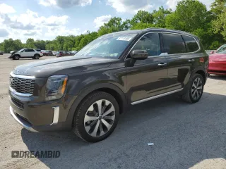 2021 Kia Telluride S with VIN 5XYP6DHC2MG102127, listed as a Copart auction lot 57113185 with 52,581 mi miles and Salvage title. Bid and sale history available at DreamBid. Image 1.