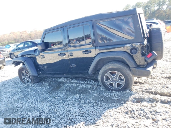 2022 Jeep Wrangler Unlimited High Tide with VIN 1C4HJXDG1NW134486, listed as a Copart auction lot 84936294 with 61,282 mi miles and Salvage Title. Bid and sale history available at DreamBid. Image 2.