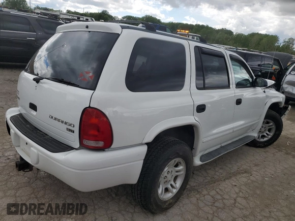 2003 Dodge Durango SLT with VIN 1D4HS48Z83F627153, listed as a Copart auction lot 53620184 with Not Provided miles and Salvage Title. Bid and sale history available at DreamBid. Image 3.